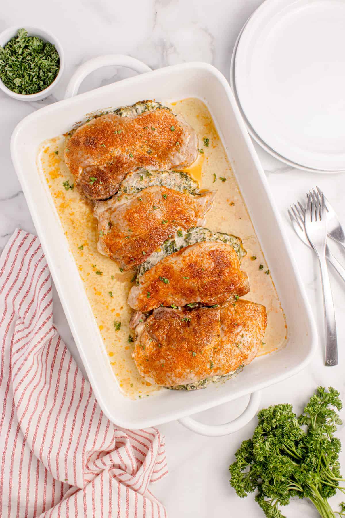Easy Oven Stuffed Pork Chops: Tender, Juicy & Flavorful